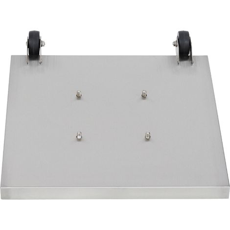 Socle pour présentoir LED (SANS le pied) - acier inoxydable. Pour presentoir MCS-6A4-LSS et MCS-4A4-LSS - Securit