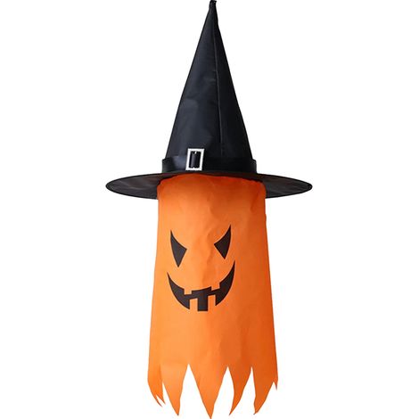 Lampe suspendue LED en forme de fantôme pour Halloween, alimentée par batterie, lumière fantôme colorée pour fête d'Halloween, bar, décoration de jardin en plein air (1/5)