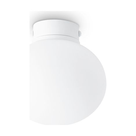 Cotton Plafoniera in vetro bianco 1 luce attacco G9 lampadina inclusa 13x13cm