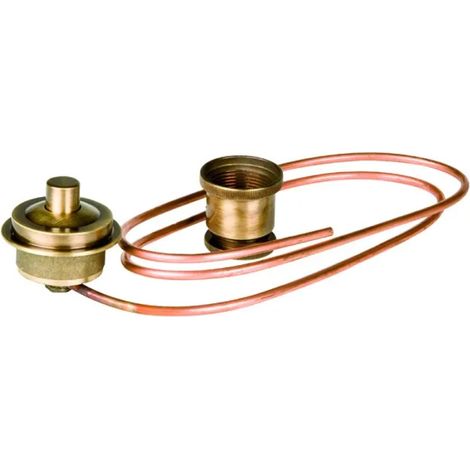 PULSANTE PER CASSETTA ALTA IN CERAMICA IN OTTONE COLORATO BRONZATO   PORTA & BINI RUBINETTERIE SNC