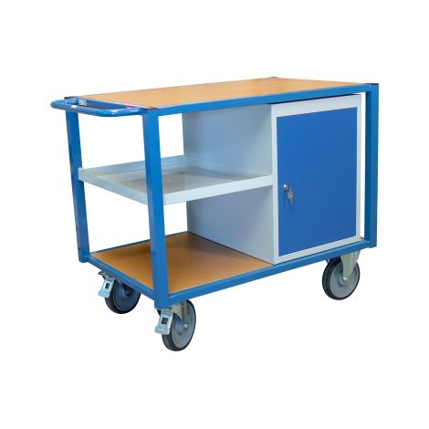 Carro de taller con 1 unidad de puerta y 1/2 estante de chapa 500 kg - FIMM - 880002993