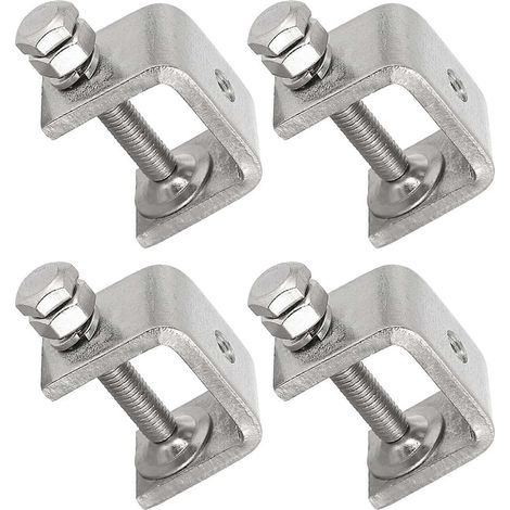 Étau de serrage en acier inoxydable 304, en forme de U ou de C, pour le travail du bois. Serre-joints robustes en forme de C avec large ouverture de mâchoire. (1/5)