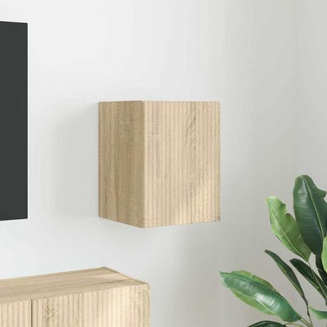 Meuble TV mural-Banc TV-Meuble Télé suspendu Sonoma 30 x 31 x 40 cm Bois d'ingénierie (1/5)