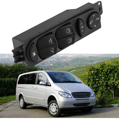 Interruptor de ventana para Mercedes Benz Viano/Vito W639 A6395451313 (1/5)