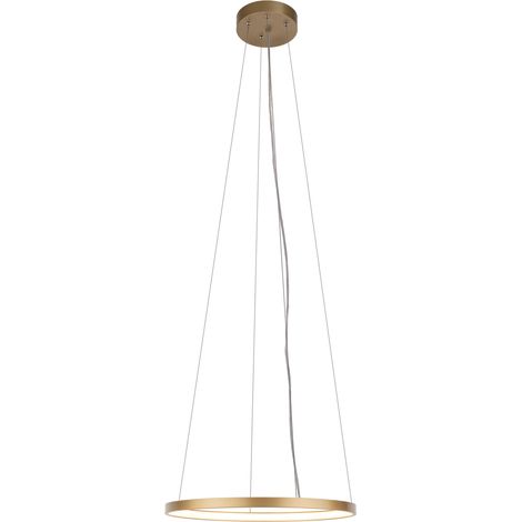 Lampada sospensione AGARI anello Ø57 oro LED 35W Shilo (1/2)