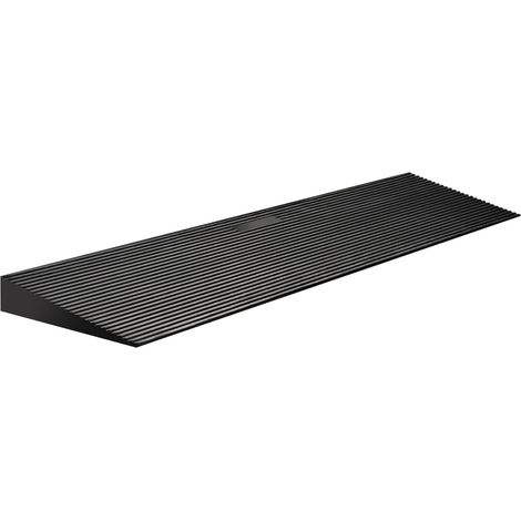 Rampe de seuil de porte en caoutchouc - 90 x 25 x 4,5 cm - Peut être