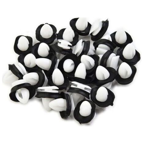 BUNTHAUS Lot de 100 clips de fixation pour portes de voiture avec joint en caoutchouc 9 mm, clips pour pare-chocs Citroën Jumper, Peugeot Boxer, Fiat (1/5)