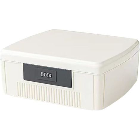 Boîte de rangement médicale à 2 couches avec serrure à combinaison, 25 × 20 × 10 cm, boîte de premiers secours, double couche, boîte à médicaments, organisateur médical, boîte de rangement (1/4)