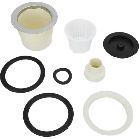 Bouchon de vidange de baignoire grande taille, passoire d'évier en acier inoxydable, accessoire de salon de coiffure pour cheveux (1/5)