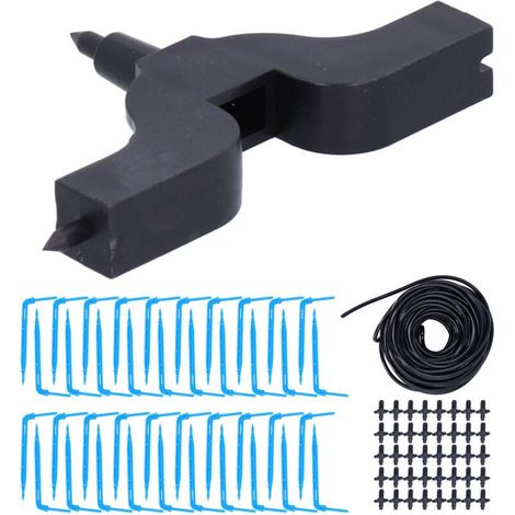 Kit irrigation goutte à goutte 15m avec tuyau et accessoires, pour jardin serre semis, économique (1/5)