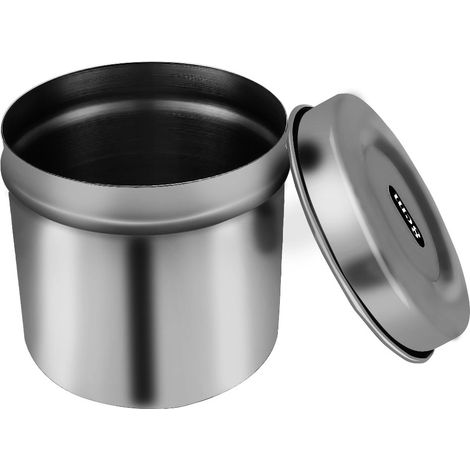 Boîte de désinfection en acier inoxydable, réservoir pour coton médical et tatouage, contenant 8 cm. (1/5)