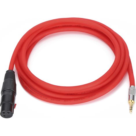 Câble microphone JORINDO XLR femelle vers jack 3,5 mm, câble de signal symétrique XLR vers jack 3,5 mm, cordon JD6017 (1/5)