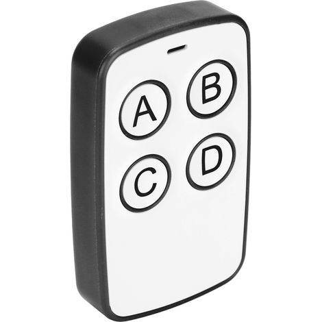 Télécommande sans fil AKK210605 à 4 boutons avec relais pour porte de garage et éclairage LED de voiture (noir) (1/5)