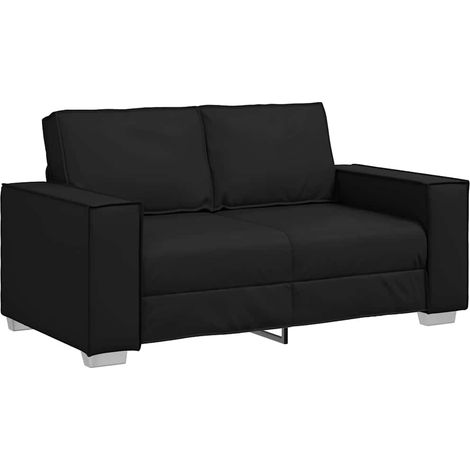 Fauteuil de Salon,Chaise,Fauteuil canapé Noir 160 x 78 x 84 cm Cuir artificiel CFW953137 (1/5)