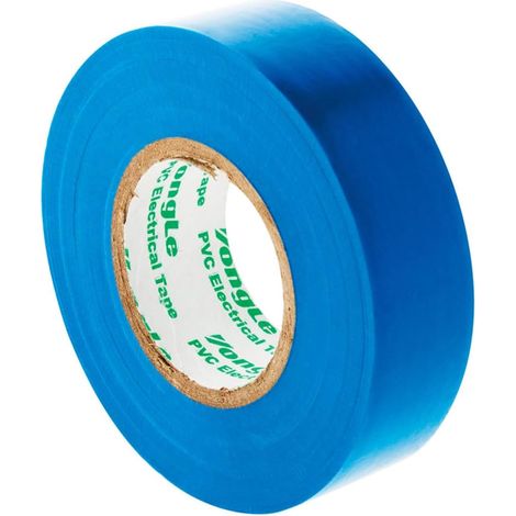 Isolierkleberolle – 1 Stück – Blaues PVC – Hochfeste elektrische Isolierung – Für den professionellen und privaten Gebrauch – 19 mm x 20 m (1/2)