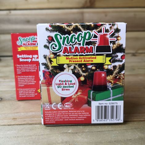 Motion Activated Christmas Present Snoop Alarm With A Flashing Light And 90 Decibel Siren (1/4)