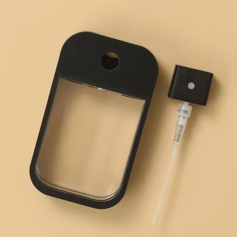 Flacon Pulvérisateur Rechargeable - 45 ml - Pour Désinfectant Mains ou Produits Cosmétiques - Format Carte Compact - 6 Couleurs Disponibles (1/5)
