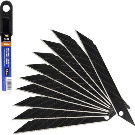 Cuchillas recambio SK5 negras 9 mm, set de 10 unidades (1/4)