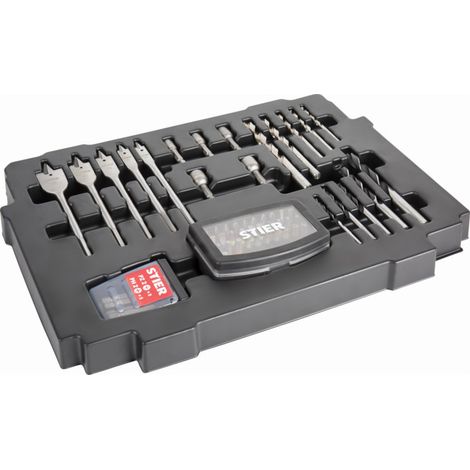 Insert d'accessoires STIER pour Systainer Classic, garni, 62 pièces