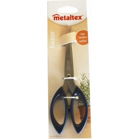 FPLUS tijera cocina 17 cms.inox bazar , Tijera de cocina de acero inoxidable con mango abs, 17 centímetros metaltex bazar