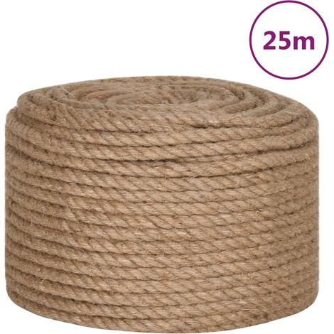 Cuerda de yute 25 m de longitud y 14 mm de grosor vidaXL