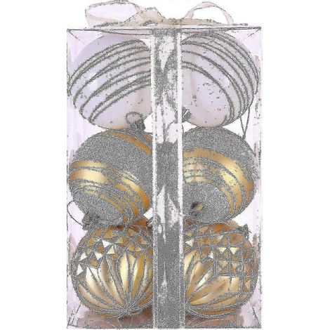 Boules de Noël 3,15 cm, 12 pièces, décorations incassables pour sapin, avec boîte cadeau (1/5)