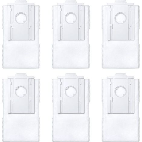 6 Pcs Sacs à poussière d'aspirateur pour Samsung VCA-RDB95 Jet Bot+ Jet Bot AI+ Robot Aspirateur Pièces de rechange (1/5)
