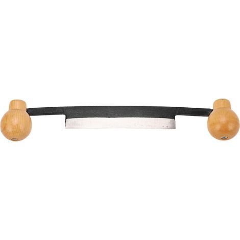 Straight blade knife, double non-slip wooden handle, sharp tungsten steel blade, hand tool for shaving and peeling (1/5)