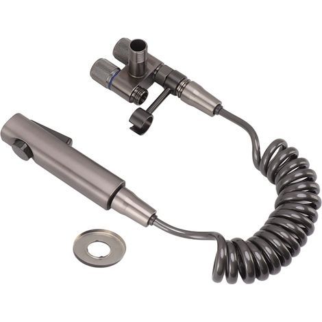 Ensemble de Pulvérisateur de Toilette Bidet, Pulvérisateur de Bidet Portatif Gris pour Le Nettoyage des Animaux Domestiques (1/5)