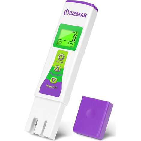 TDS Mètre Testeur D'eau Potable Testeur de Qualité de L'eau pour L'eau du Robinet PPM EC Mètre pour les Systèmes D'osmose Inverse et les Installations Hydroponiques Gamme TDS 0-8600ppm (1/5)