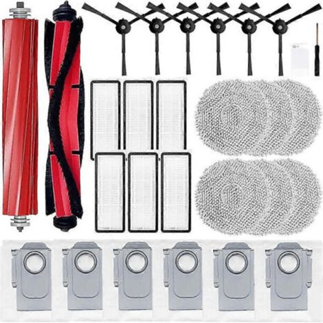 Repuestos para aspiradoras robot Roborock Qrevo Maxv/Qrevo S/Qrevo Pro: cepillo principal, filtro y bolsa para el polvo. (1/5)