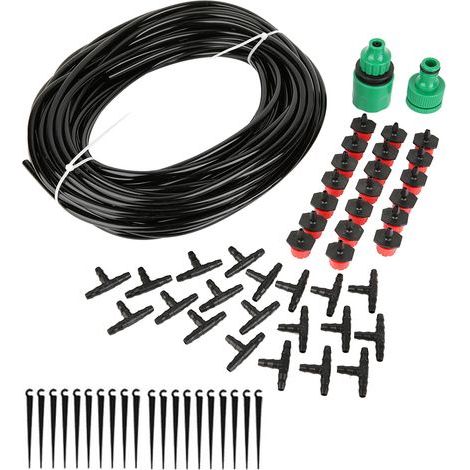Kit d'arrosage goutte à goutte 20M avec programmateur automatique pour jardin (1/5)