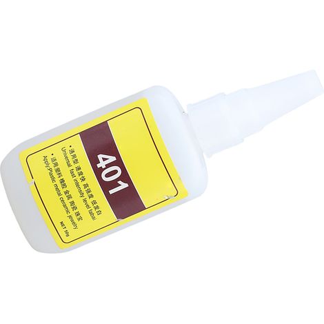 Colle universelle 401, haute adhérence, 50 g, prise rapide, viscosité 120 MPa, colle pour métaux, caoutchouc, céramique et plastiques (1/5)