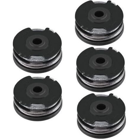 Ersatz-Trimmerfadenspule für Bosch F016800351 für Bosch ART 24, ART 27, ART 30 und ART 30-36 LI. Trimmerfadenspule für Freischneider, Doppelfaden, 6,0 m x 1,6 mm (5 Stück) (1/5)