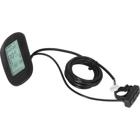 Panneau de conversion de batterie au lithium pour vélo électrique 24V 36V 48V avec écran LCD 6 mètres et connecteur SM (1/5)