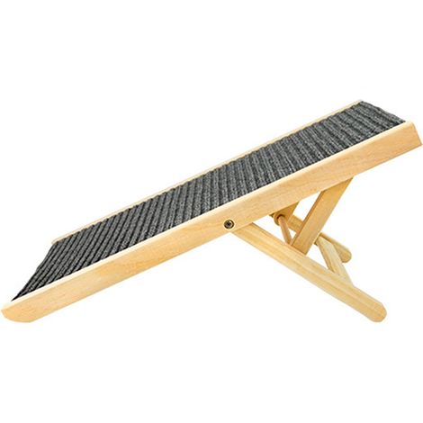 Rampe pour chien en bois, hauteur réglable, résistance au glissement, échelle d'escalade pliable pour animaux de compagnie, pour canapé-lit, voiture Taille: env.70x35cm / 27,6x13,8 pouces (M) (1/5)