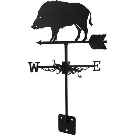 Windrichtungsanzeiger Wildschwein Wetterfahne aus Eisen