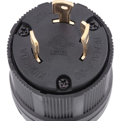 NEMA L6-30P 30A 250V 3-adriger Verriegelungs-Elektrostecker für industrielle Anwendungen (1/5)