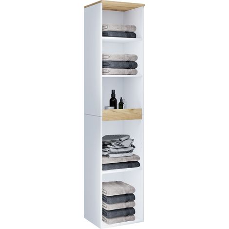 Muebles de baño estante de pared gabinete alto Cosila 165x30x33 - VCM