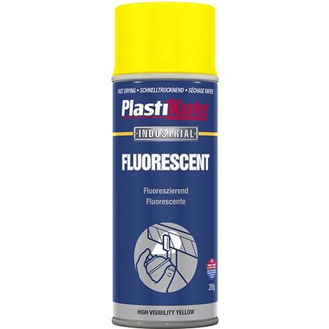 Plastikote High Visibility Fluorescent Lacquer Spray Red 400ml