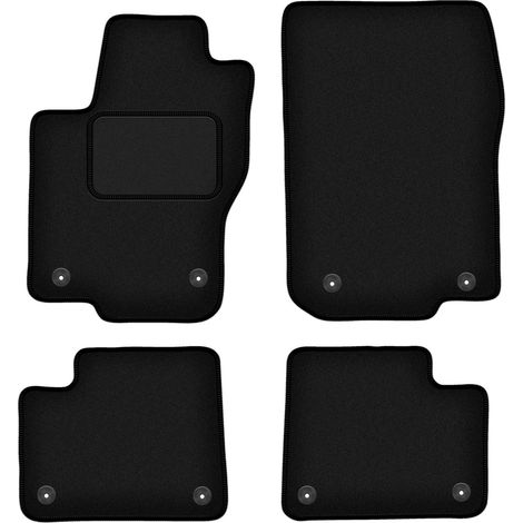 Alfombrillas de terciopelo negro para Mercedes GLE W292 SUV (2015-2019) (1/5)