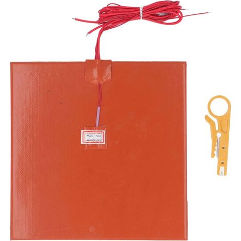 AC 220V 200W Tapis Chauffant électrique, Coussin Chauffant en Caoutchouc de Silicone avec Pince à Fil Tapis Chauffant Flexible pour la Maison/l'industrie/l'isolation D'instruments. Tapis chauf (1/5)
