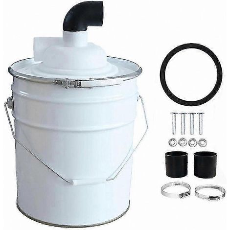 Collecteur de poussière cyclonique pour le travail du bois avec capuchon coudé, compatible avec les aspirateurs et les panneaux de particules pour la construction de bricolage. (1/5)