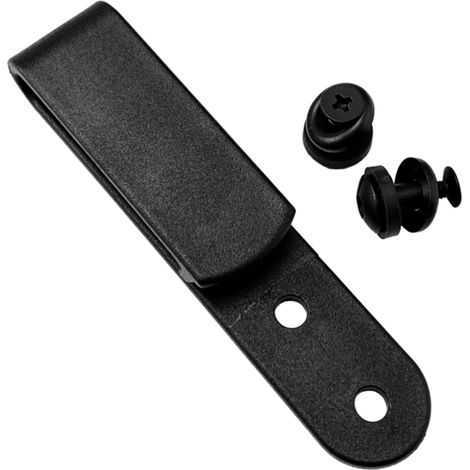 Kydex K Gürtelclip für Scheiden – Hüftclip – Scheidenzubehör – Gürtelclip mit Werkzeugschraube L (1/5)