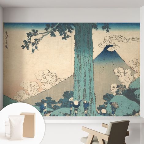 Fototapete Tapete Vliestapete mit Kleber - trendige Wanddeko - Schlafzimmer - Wohnzimmer Bergpanorama 152x104 cm (1/5)