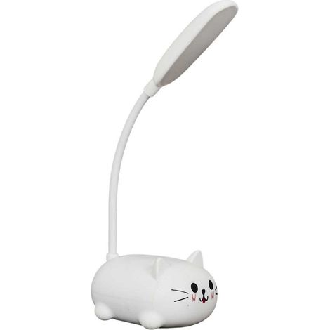 Lampe veilleuse LED chat blanc (1/5)
