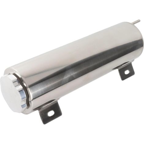 Réservoir de Trop-plein de Radiateur de 32 Oz, Collecteur de Liquide de Refroidissement en Acier Inoxydable Poli avec évent de Trop-plein, adapté aux Moteurs Classiques Chevy Hot Rods (1/5)