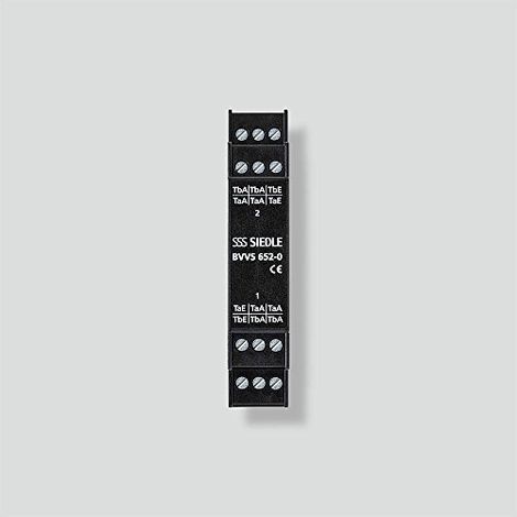 SIEDLE BVVS6520 BUS RÉPARTITEUR VIDÉO SYMÉTRIQUE CHAPEAU RAIL NOIR 20004963000 ELDAT