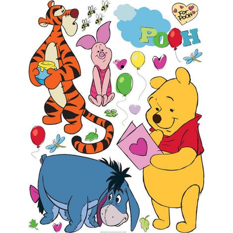Stickers géant Winnie & ses amis Disney 42.5 x 65cm