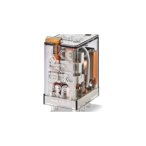 Finder 55 Series Relais de puissance 2 RT, bobine 24V c.c. Enfichable 1W ( Prix pour 1 ) (1/2)